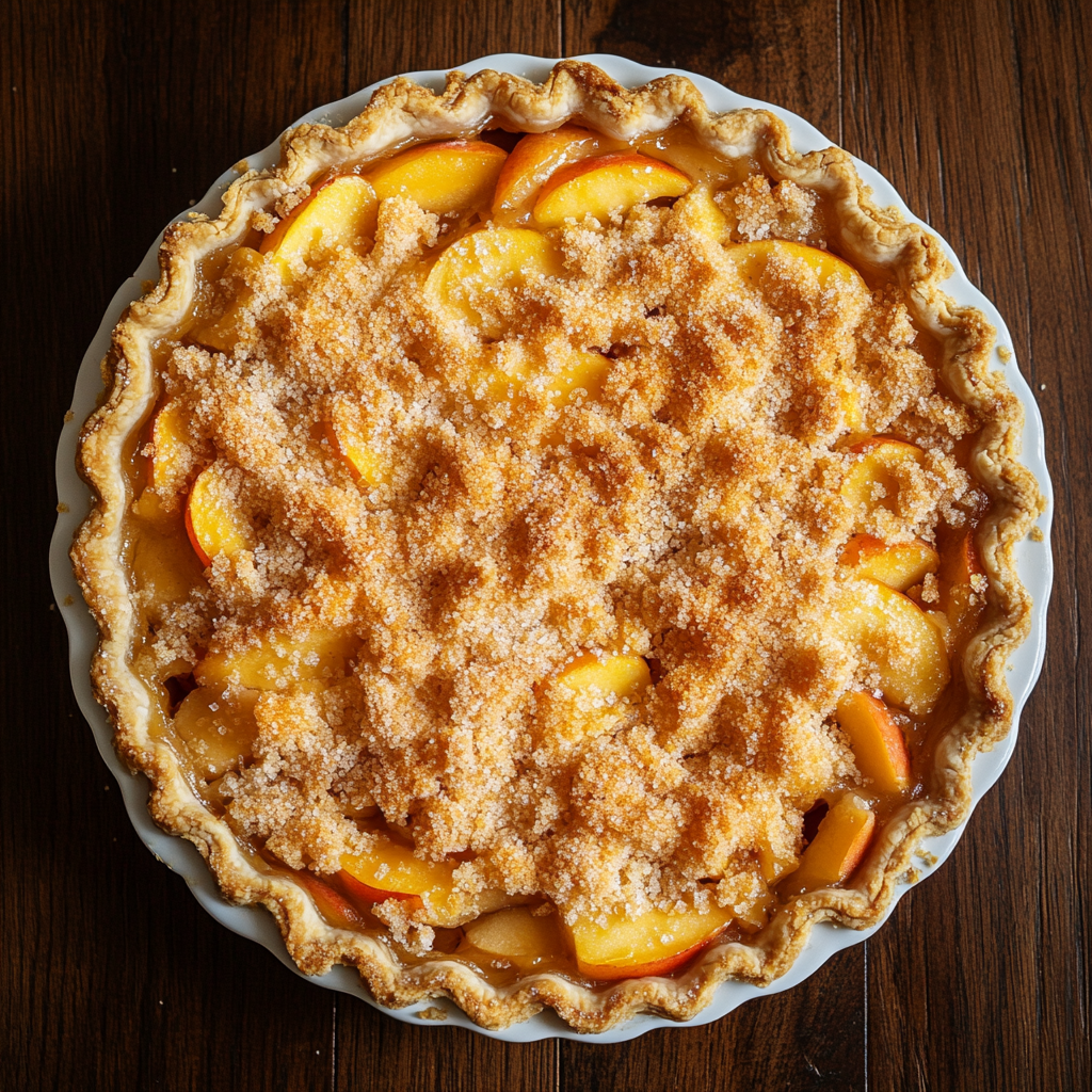 Apple Peach Kuchen Pie