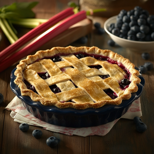 Blueberry Rhubarb Pie
