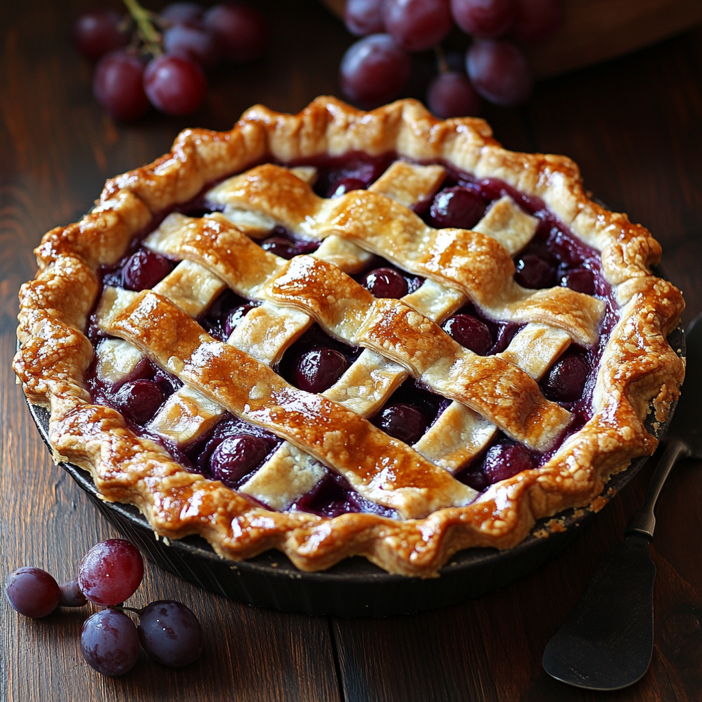 Concord Grape Pie